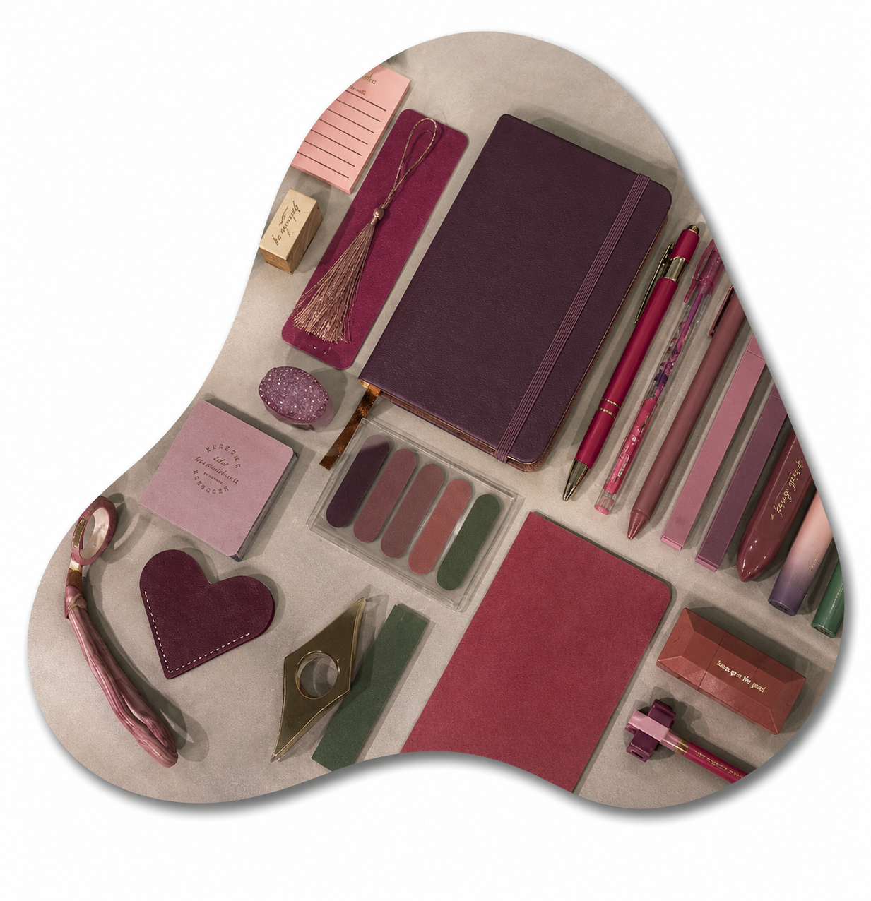 🔥 The Gypsy Flame – Smoky Pink mix with rich jewel tones and warm earthy shades